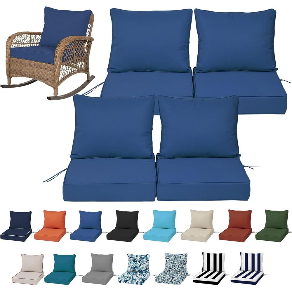 Outdoor Furniture Cushions - Набор из 4-х глубоких уличных подушек
