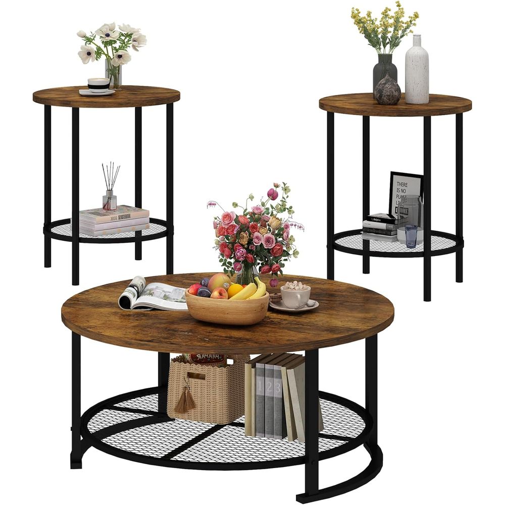 Outdoor Furniture Vintage - Комплект круглых кофейных и приставных столиков