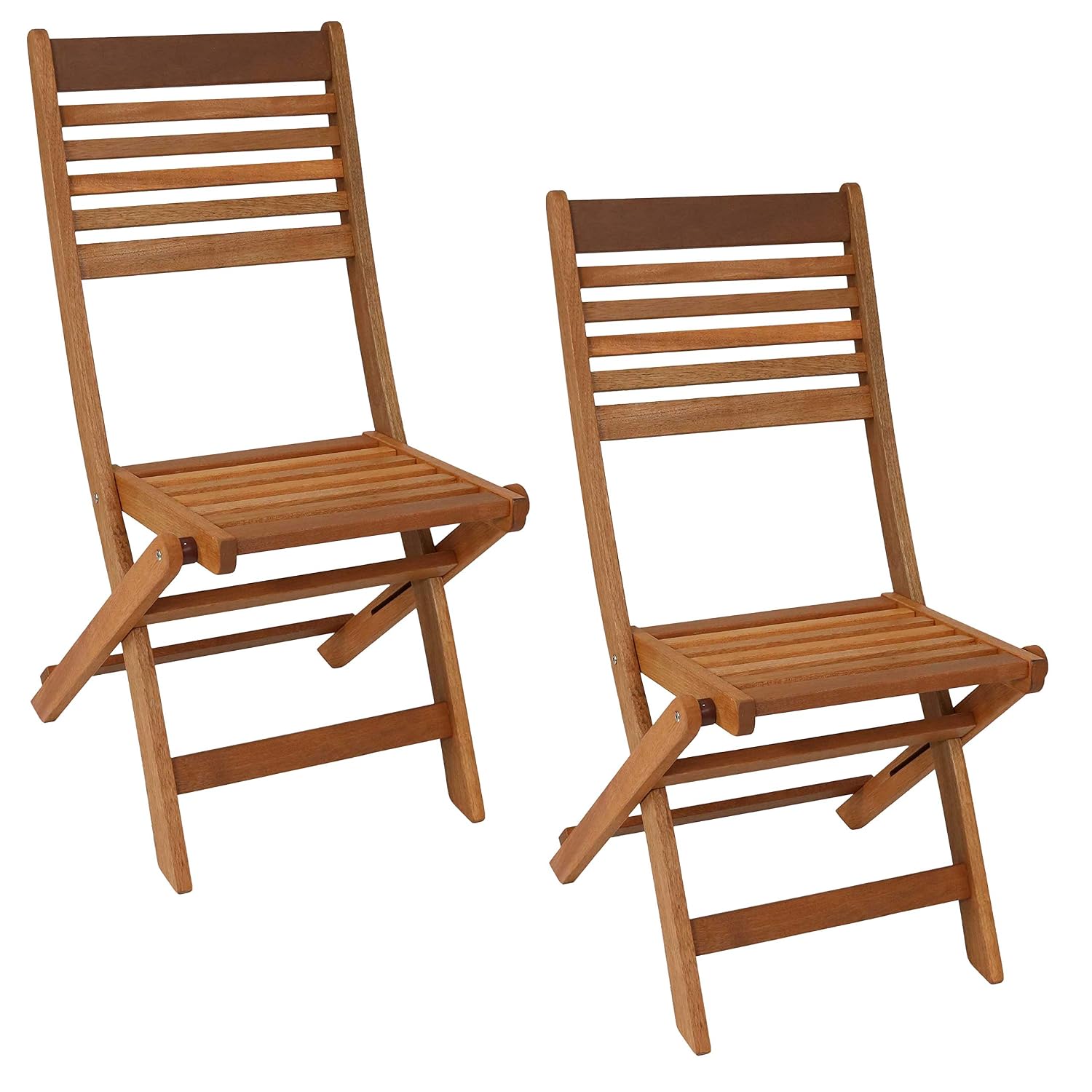 Outdoor Furniture Oil Teak - Набор из 2 складных деревянных стульев