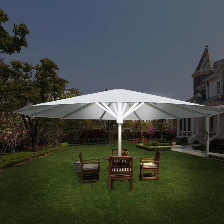 Outdoor Furniture Cafe - Зонт-парасоль для улицы 7M с LED-подсветкой
