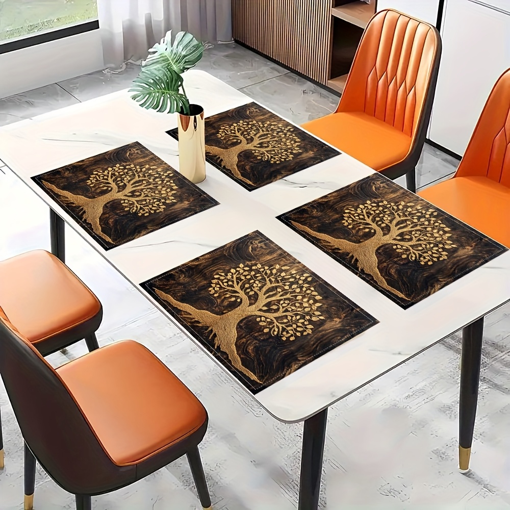 Outdoor Furniture Vintage - Винтажные прямоугольные салфетки с принтом «Золотое