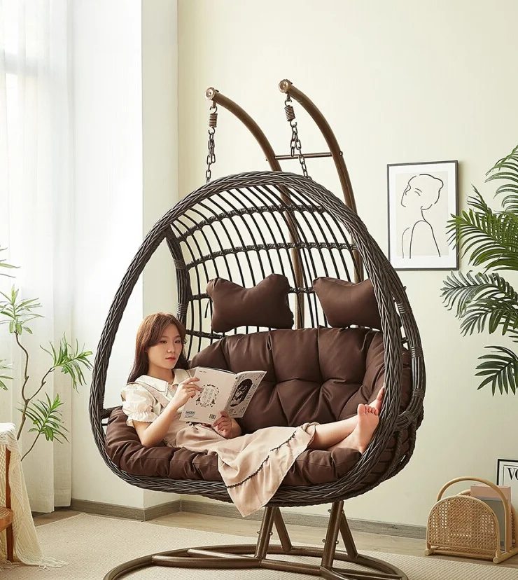 Garden Swing Chair - Подвесное кресло-качалка из ротанга для дома,