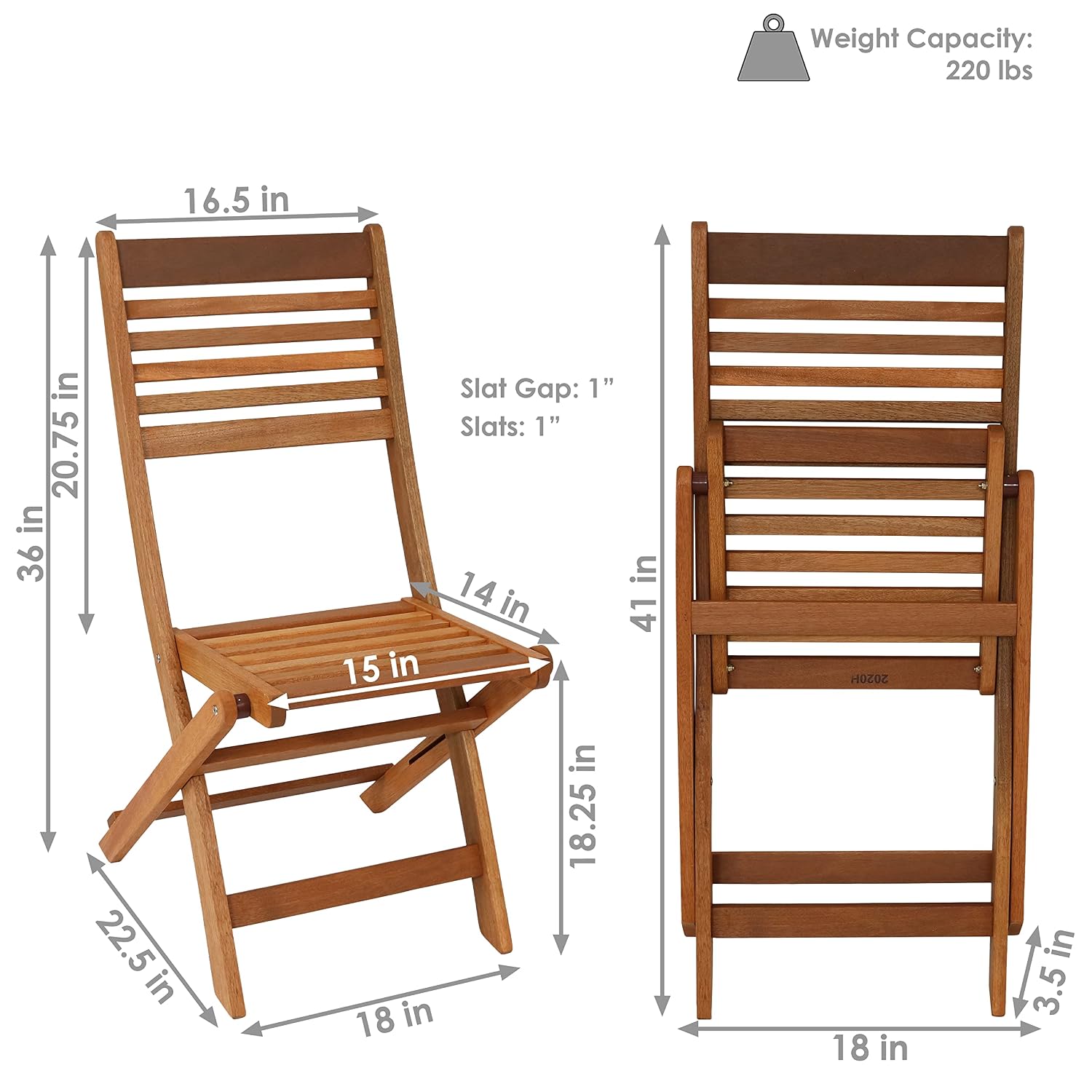 Набор из 2 складных деревянных – обзор и цена Outdoor Furniture Oil Teak