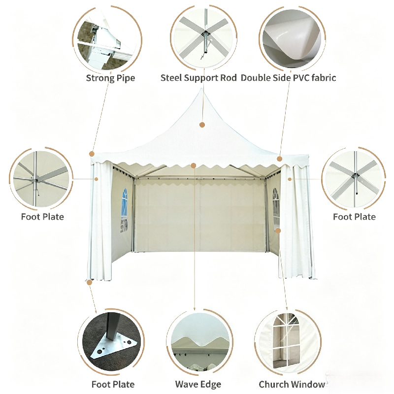 Настраиваемый белый шатер-паго – обзор и цена Outdoor Furniture European
